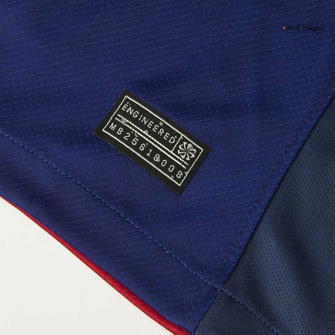 Camiseta de fútbol local del Barcelona RAPHINHA #11 2024/25, roja y azul - UCL