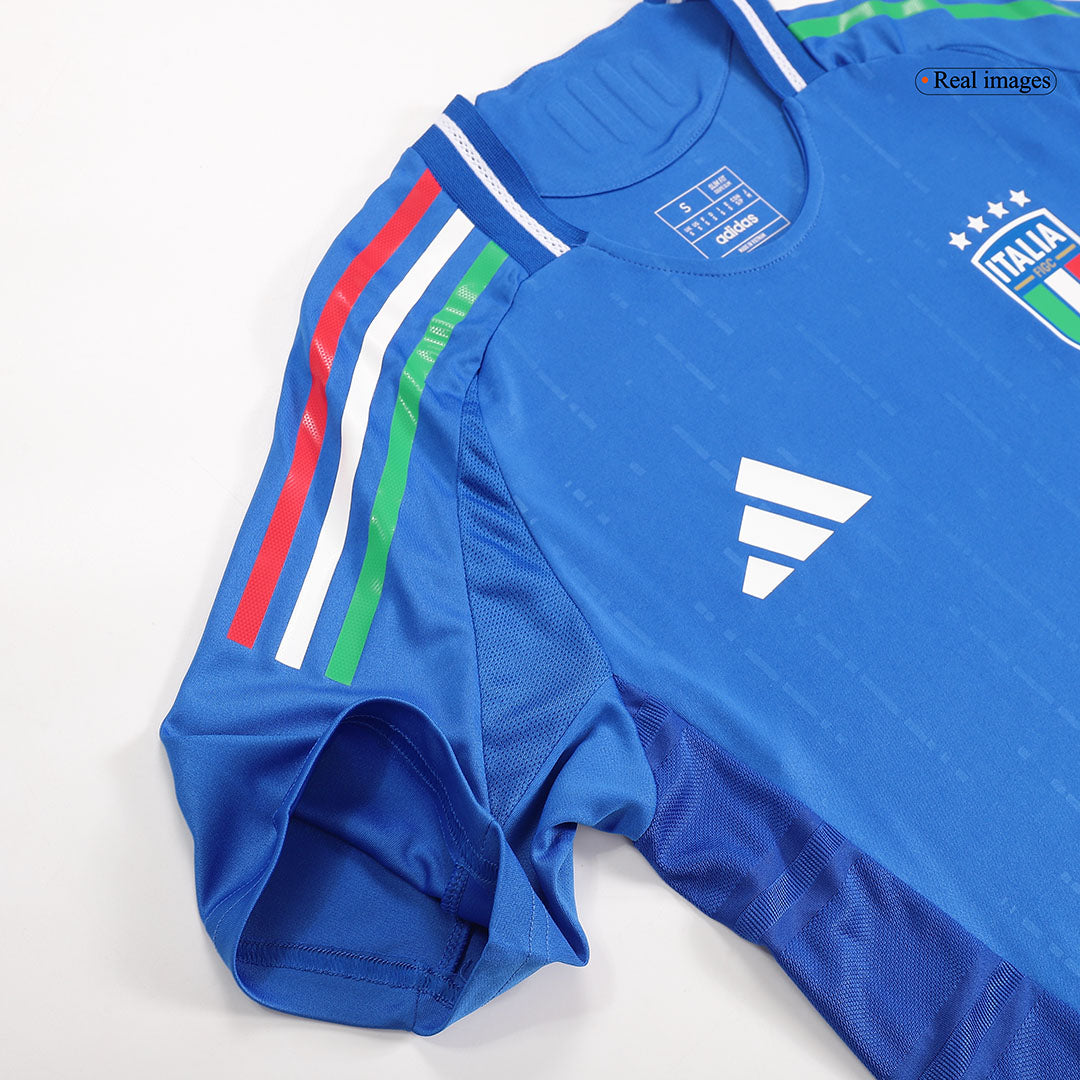Camiseta de fútbol local auténtica de CHIESA #14 de Italia para la Eurocopa 2024