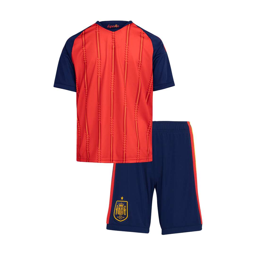 Conjunto de local de España para el Mundial 2026 para niños