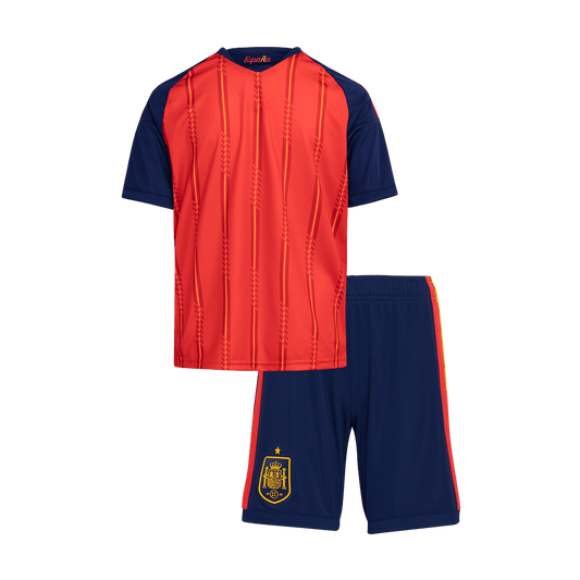Conjunto de local de España para el Mundial 2026 para niños