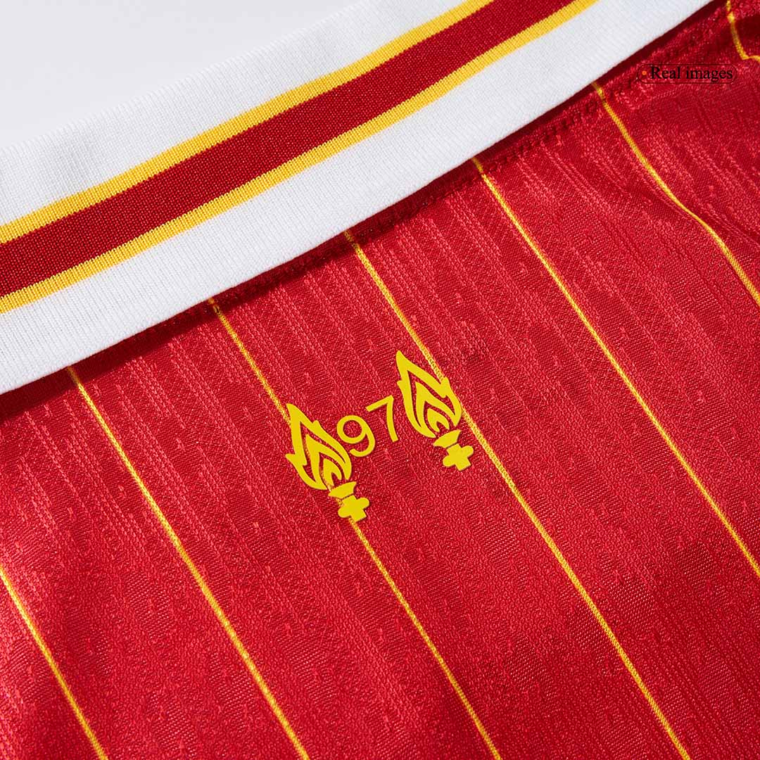 Camiseta de fútbol local auténtica del Liverpool, roja - CAMPEONES 24/25