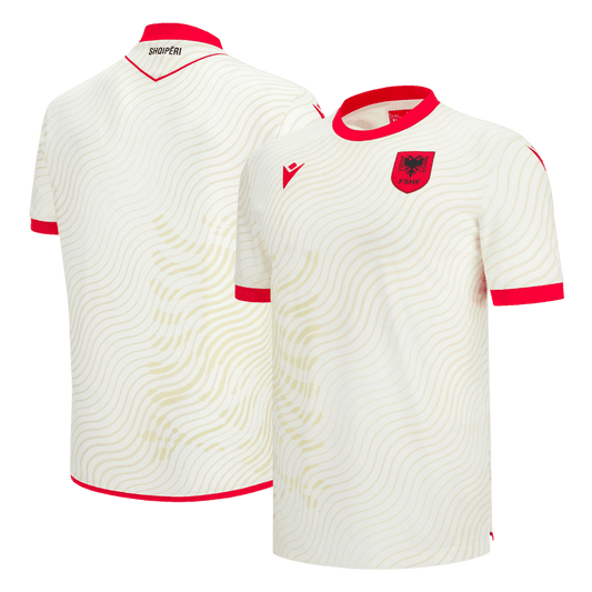 Camiseta de Albania para visitante, Copa Mundial 2026, color blanco