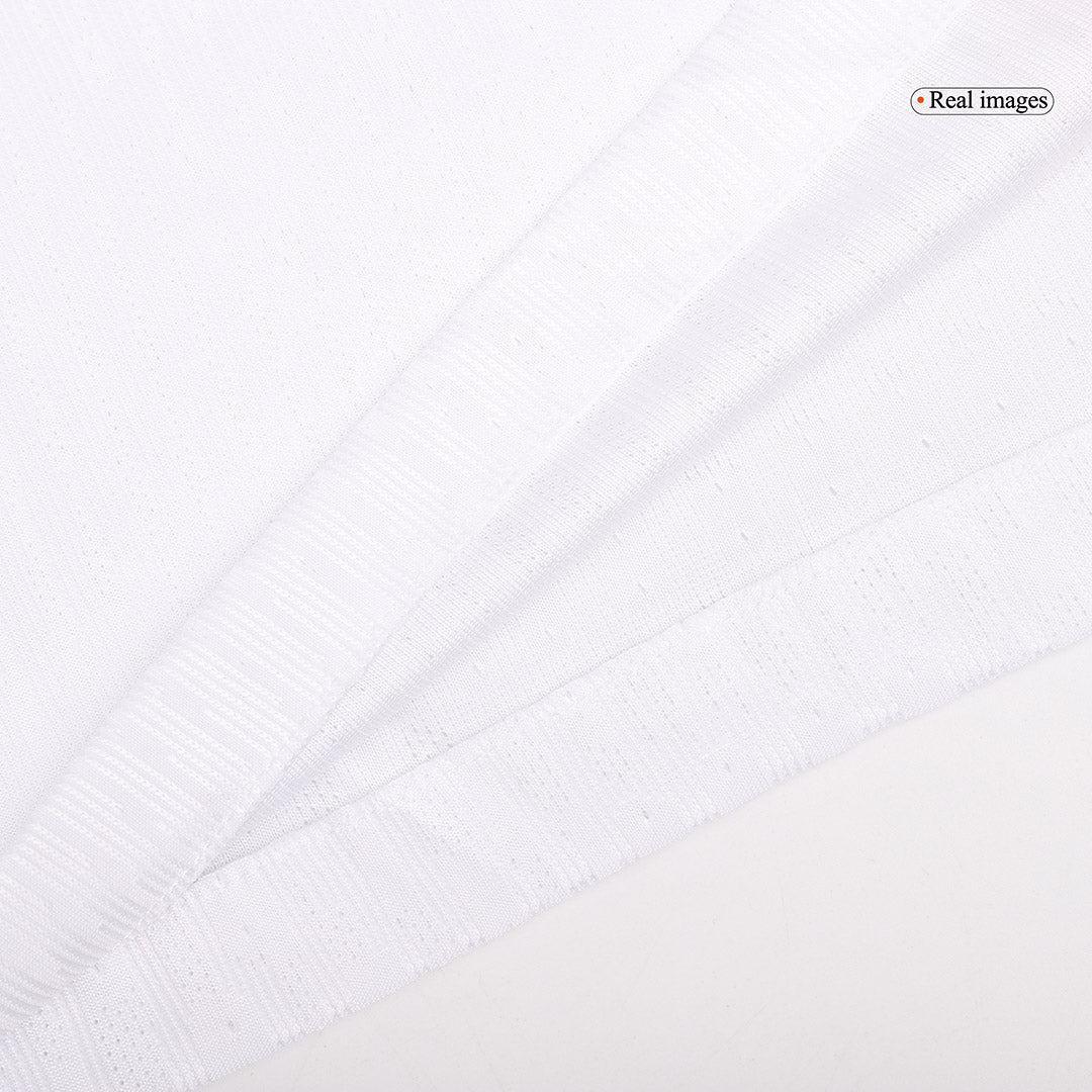 Camiseta de fútbol visitante auténtica KVARATSKHELIA #7 del PSG 2024/25, blanca - UCL