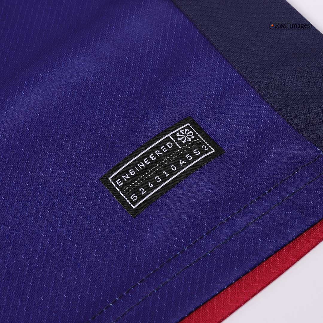 Kit de fútbol infantil del Barcelona (camiseta y pantalón corto) 2024/25 con el logotipo de Spotify sin texto