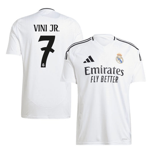 Camiseta de fútbol local VINI JR. #7 del Real Madrid (grande)