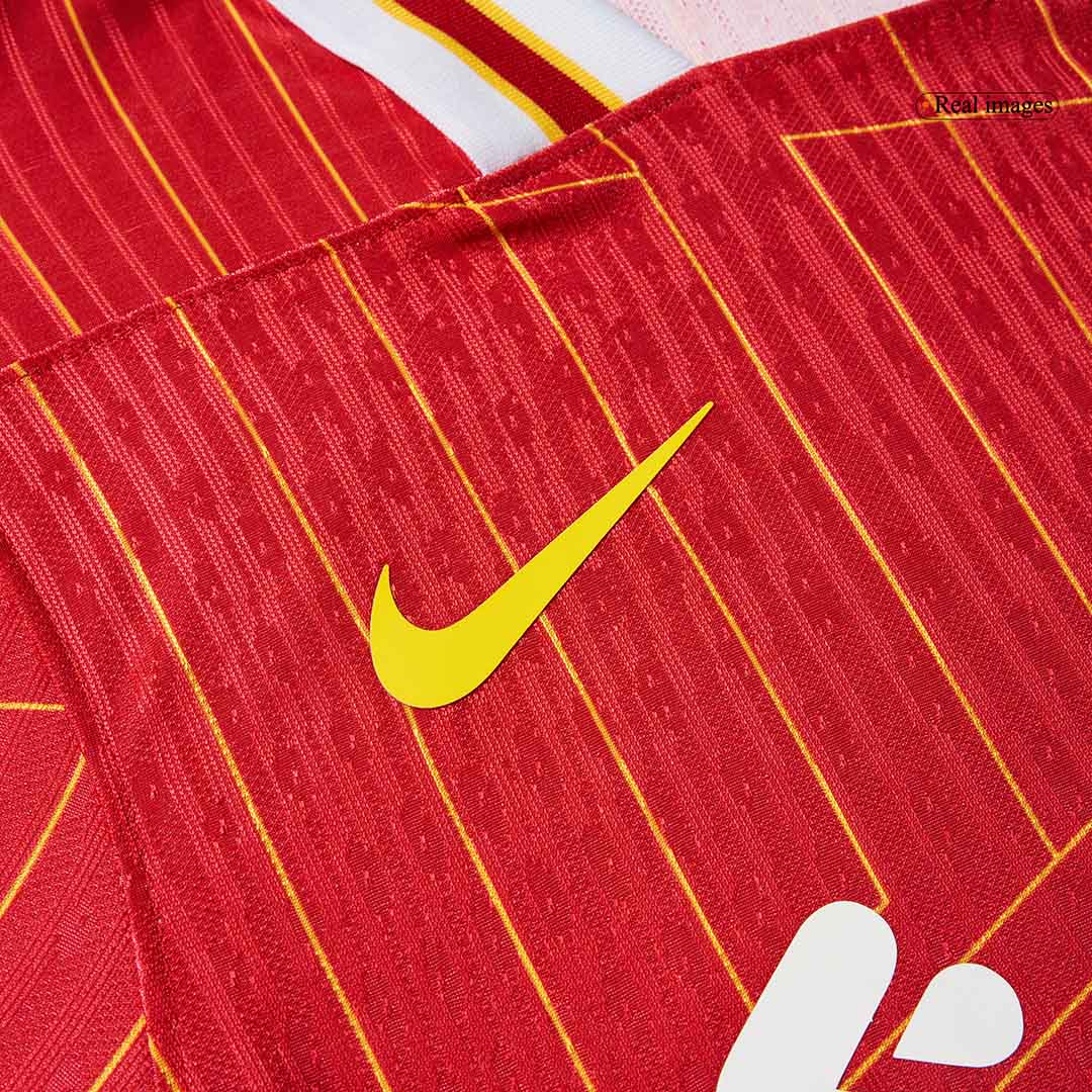 Camiseta de fútbol local auténtica del Liverpool, roja - CAMPEONES 24/25
