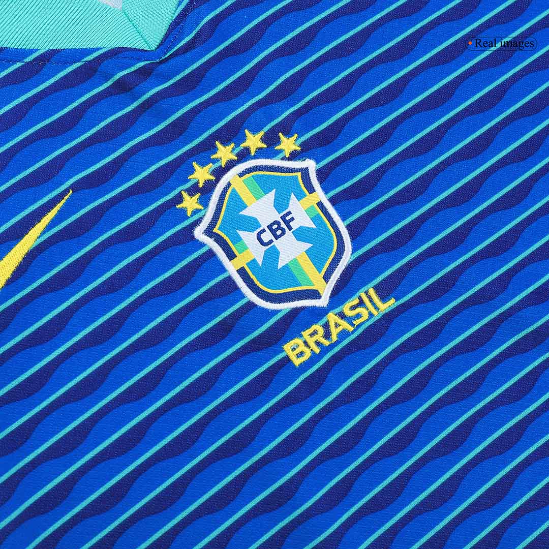 Kit de fútbol visitante de Brasil para niños (camiseta y pantalón corto) Copa América 2024