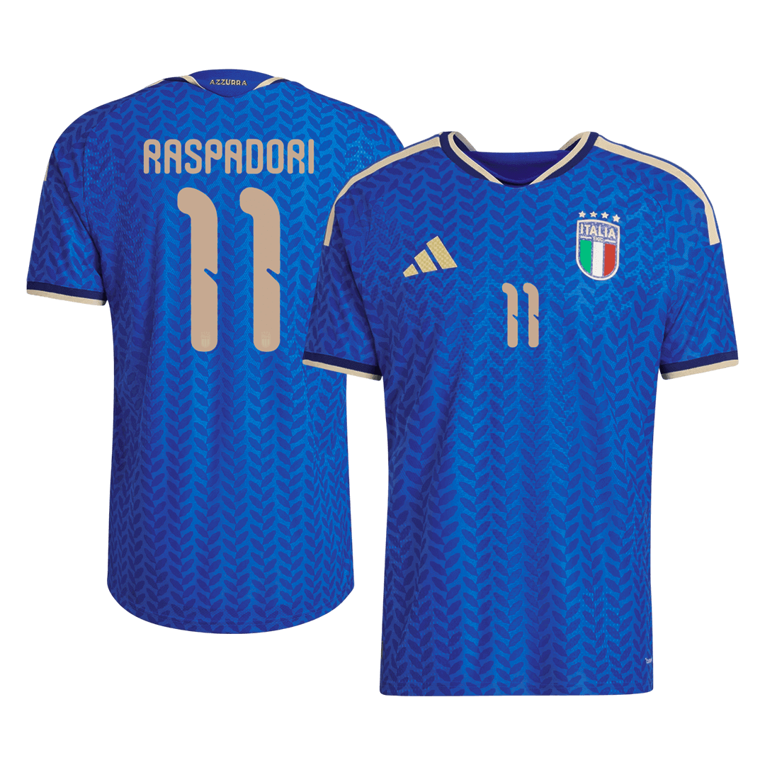 Camiseta de fútbol local auténtica de Raspadori #11 Italia 2026