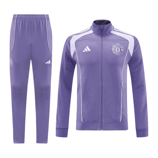 Kit de entrenamiento del Manchester United 25/26 (Chaqueta + Pantalones) Morado