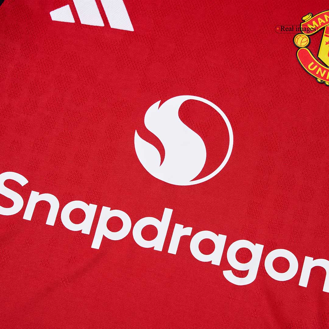 Camiseta de fútbol local auténtica del Manchester United ŠEŠKO #30 2025/26, roja