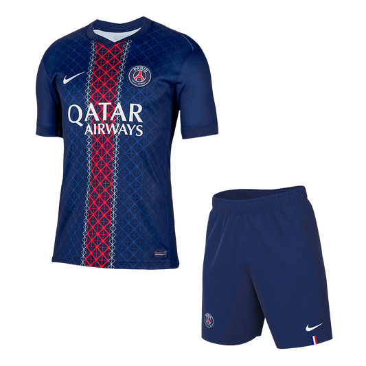 Kit de fútbol local del PSG (camiseta y pantalón corto) 2025/26 azul marino