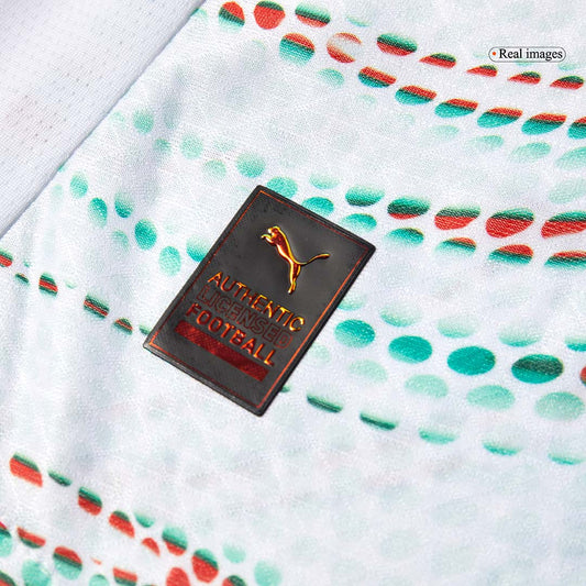 Camiseta de fútbol visitante auténtica de Ronaldo #7 de Portugal 2025, blanca