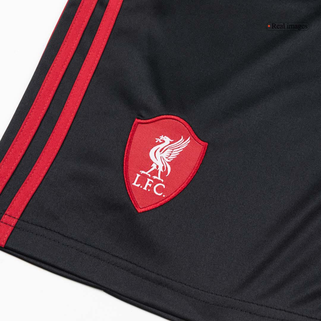 Pantalón corto de fútbol visitante del Liverpool 25/26 negro