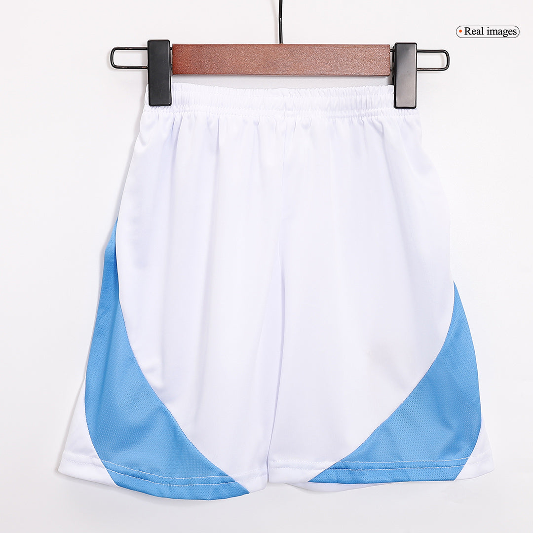Kit de fútbol local de Argentina para niños (Kit y pantalón corto) 2024