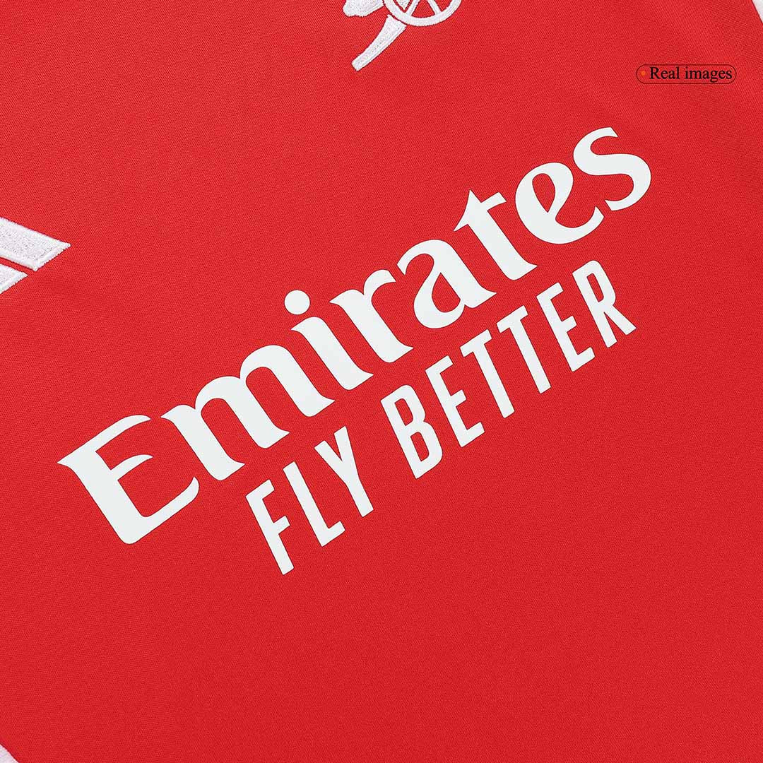 Kit de camiseta de fútbol local del Arsenal para niños (camiseta, pantalones cortos y calcetines)
