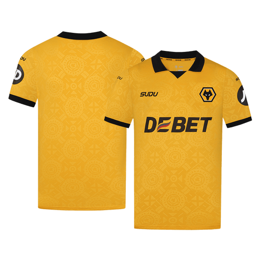Camiseta de fútbol local de los Wolves 2025/26 amarilla