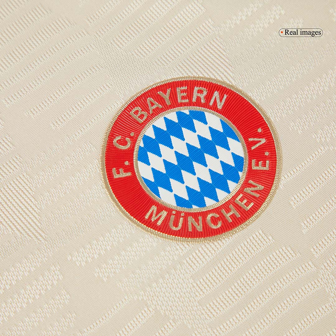 Camiseta de fútbol de visitante auténtica de KANE #9 del Bayern Múnich 2024/25 (UCL)