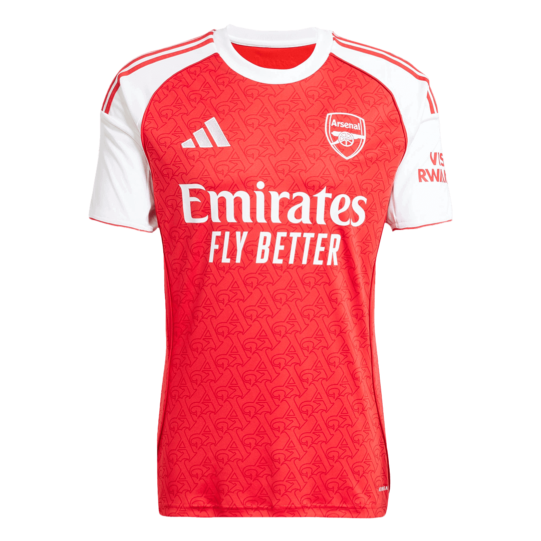 Camiseta de fútbol local del Arsenal n.° 8 2025/26, roja