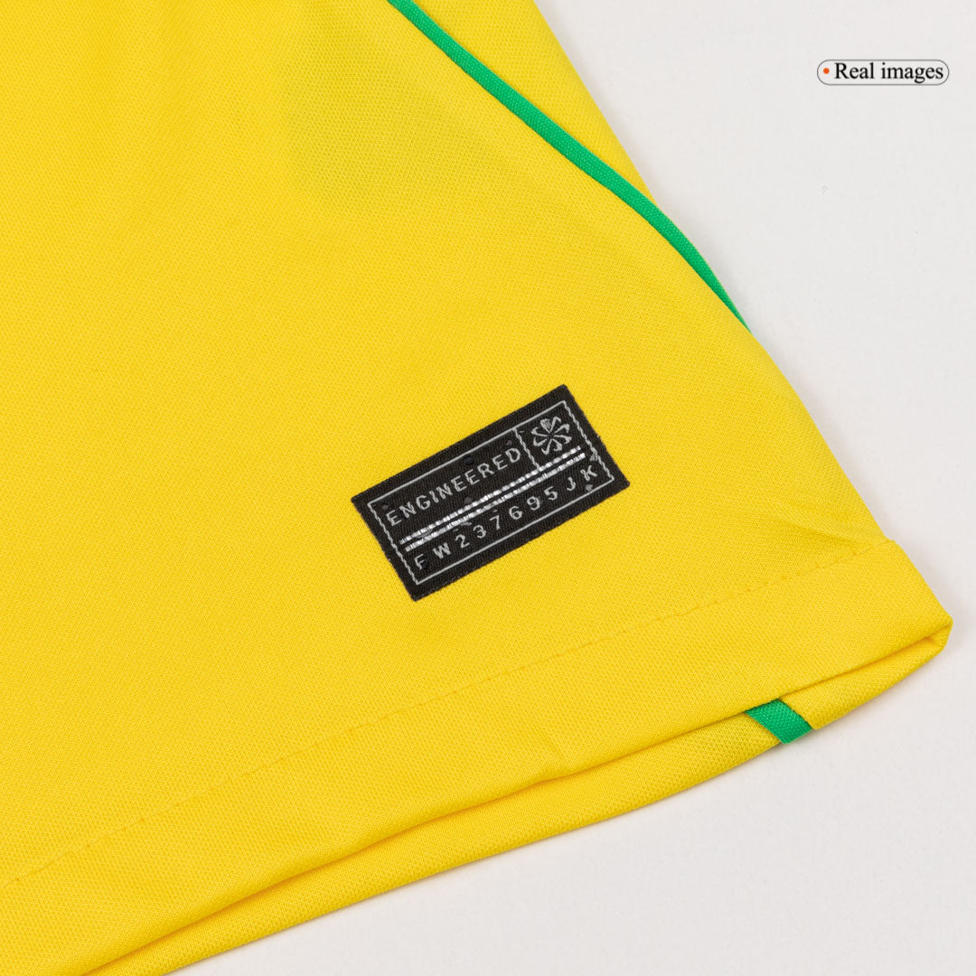 ENDRICK #19 Camiseta de local de Brasil Copa Mundial 2026 Amarilla
