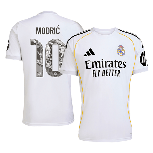 Camiseta de fútbol local especial del Real Madrid MODRIĆ n.° 10 2025/26 (talla grande)