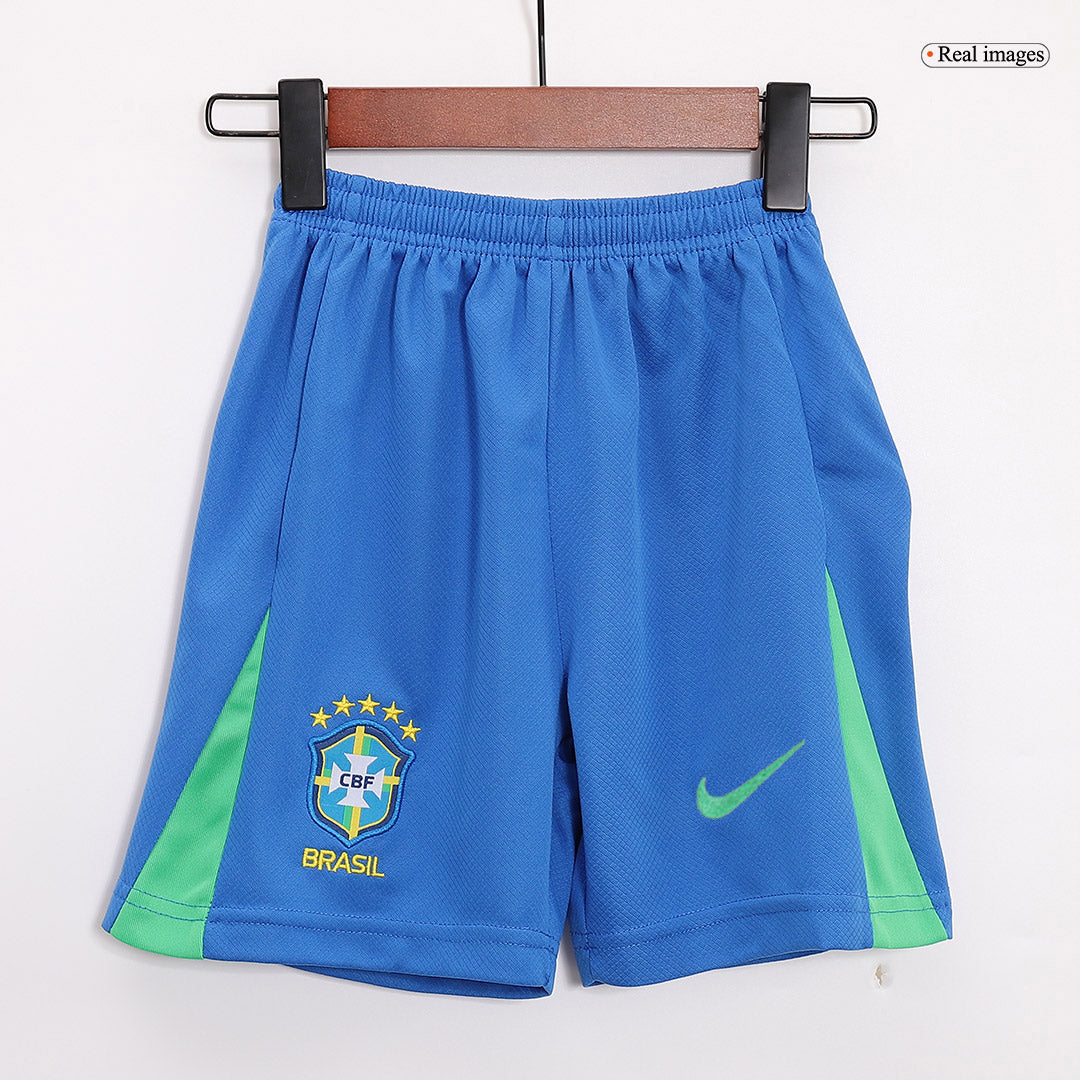 Kit de fútbol local de Brasil para niños (camiseta y pantalón corto) Copa América 2024