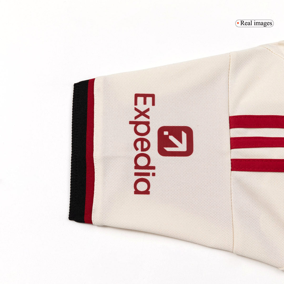 Kit de fútbol visitante del Liverpool para niños (camiseta y pantalón corto) 25/26 blanco