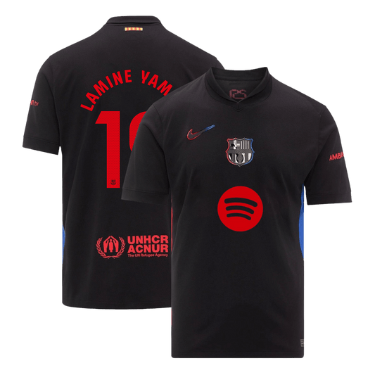 Camiseta de visitante del Barcelona LAMINE YAMAL #19 2024/25 - Logotipo de Spotify sin texto