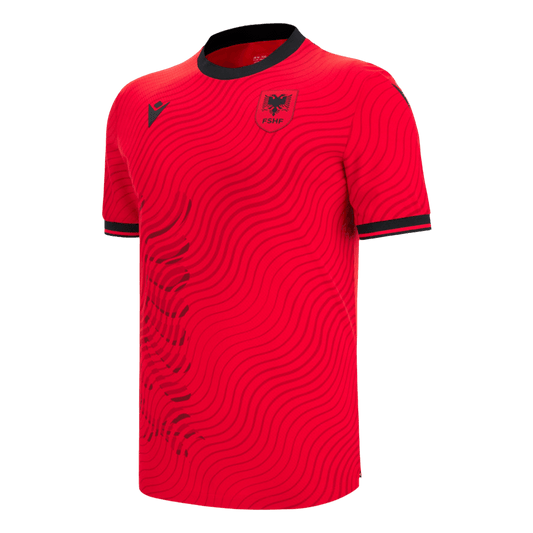 Camiseta de local de Albania para el Mundial 2026, color rojo.