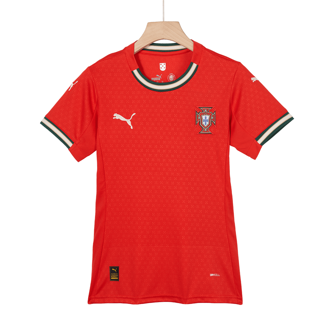 Camiseta de fútbol local de Portugal RONALDO #7 para mujer 2025, roja
