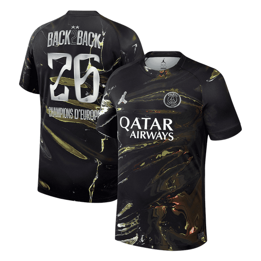 Camiseta de fútbol PSG Edición Noche 2025/26 Campeones de Europa 2026 Estampado