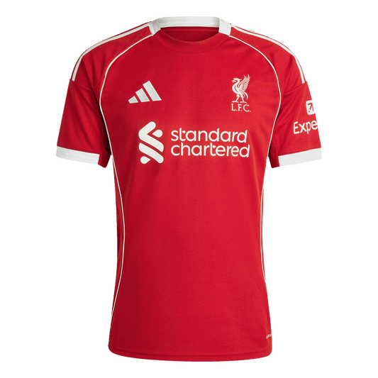 Camiseta de fútbol local del Liverpool 2025/26 roja