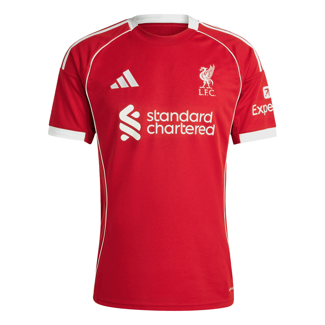 Camiseta de fútbol local del Liverpool M.SALAH #11 2025/26, roja