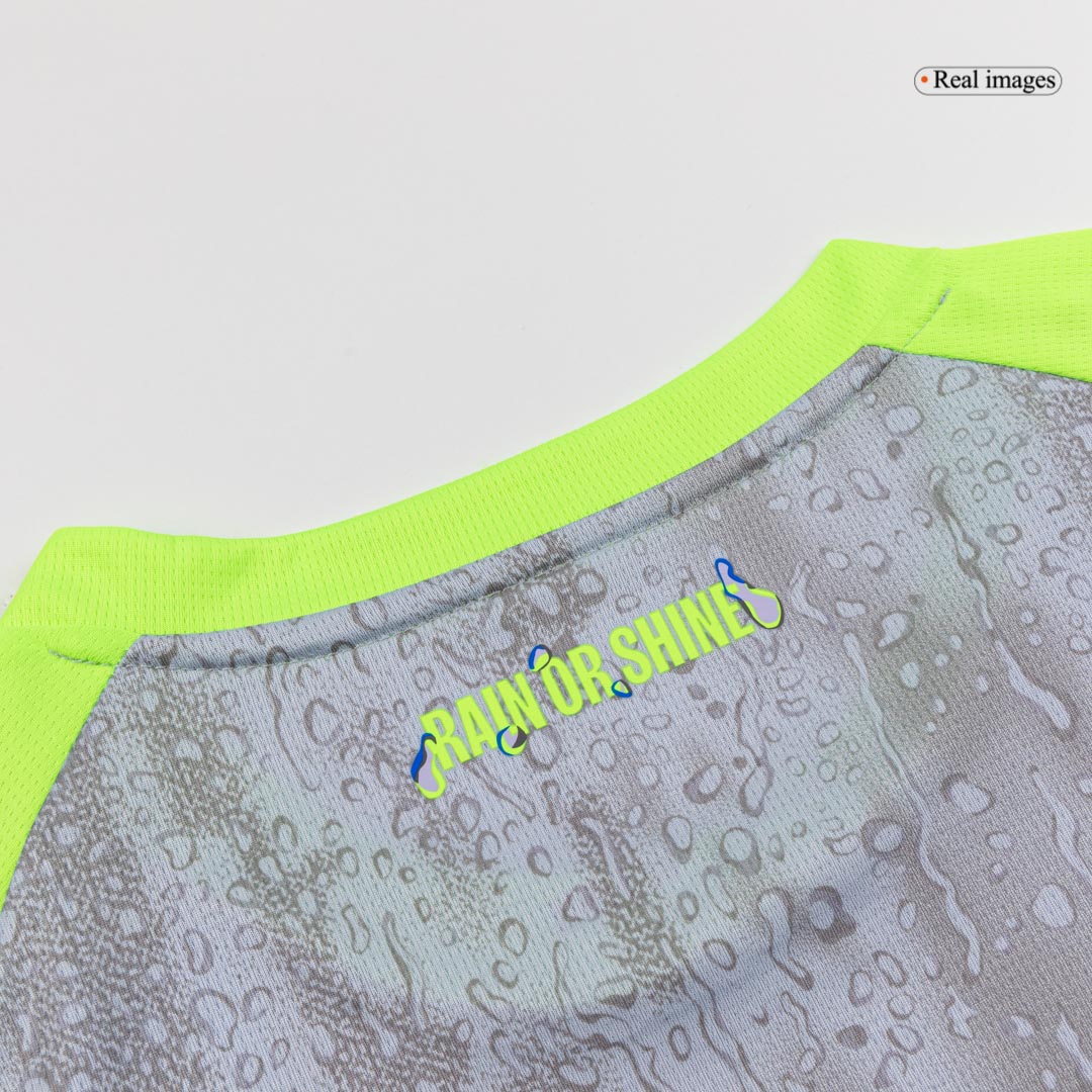 Kit de fútbol visitante del Manchester City (camiseta, pantalón corto y medias) 2025/26