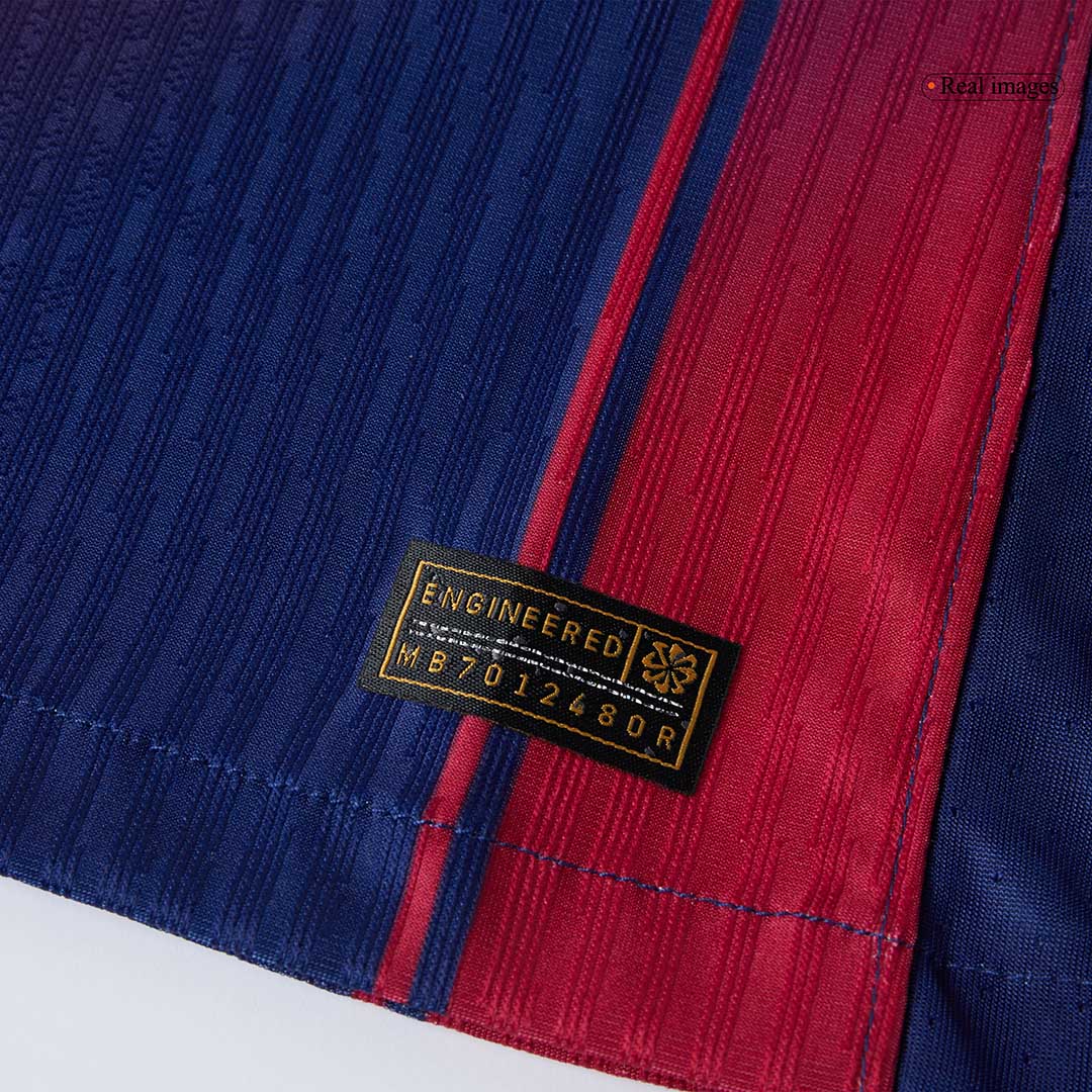 Camiseta de fútbol local auténtica del Barcelona 2025/26 ROONY #19, roja y azul - UCL