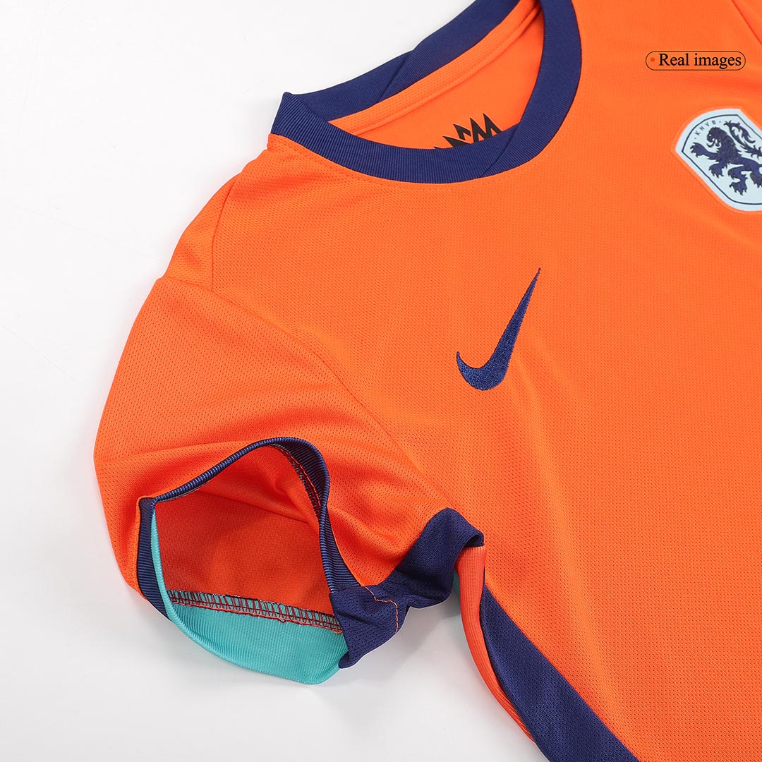Kit de fútbol local de Países Bajos para niños (Kit, pantalón corto y medias) para la Eurocopa 2024