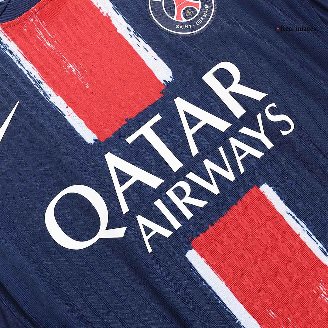 Auténtica camiseta de fútbol O.DEMBÉLÉ #10 PSG Local 2024/25 Azul marino