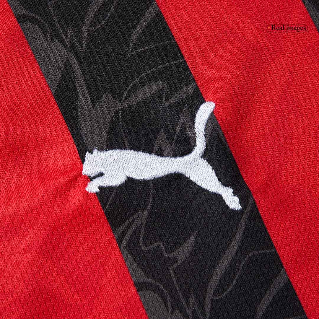 Camiseta de fútbol MODRIĆ #14 AC Milan Local 2025/26 Rojo y Negro