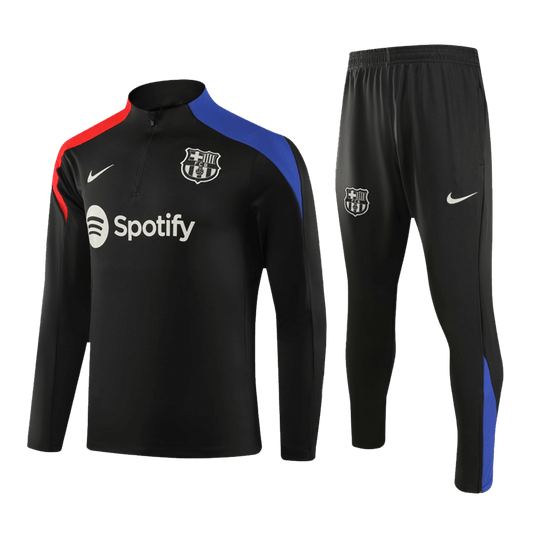 Kit de sudadera con cremallera del Barcelona para niño (camiseta y pantalón) 2024/25