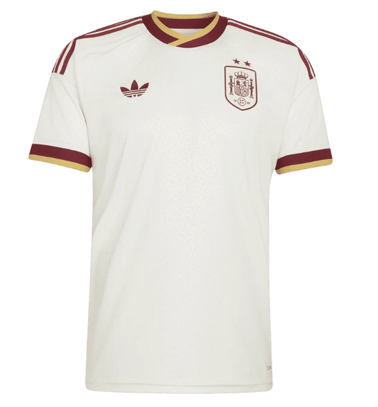 Camiseta de visitante de España para el Mundial de 2026, color blanco